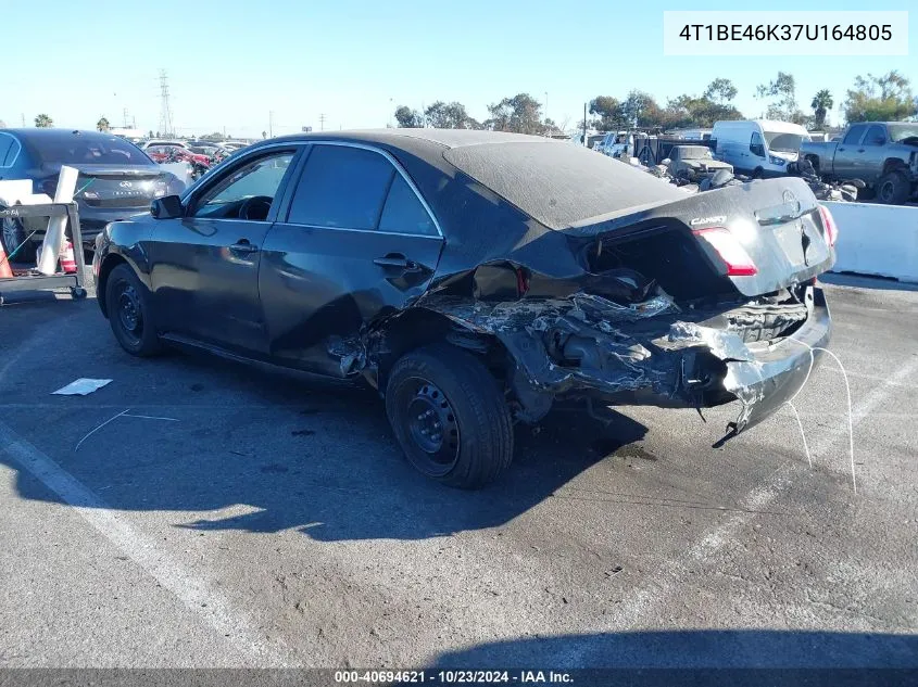 2007 Toyota Camry Le VIN: 4T1BE46K37U164805 Lot: 40694621