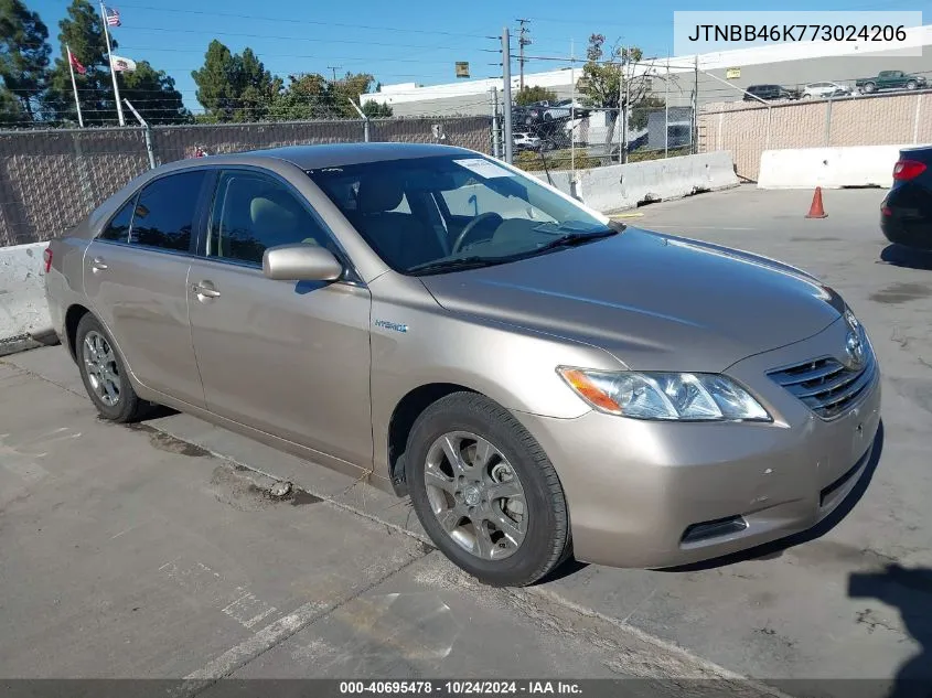 JTNBB46K773024206 2007 Toyota Camry Hybrid