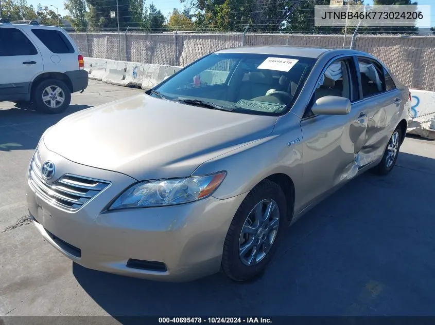 JTNBB46K773024206 2007 Toyota Camry Hybrid