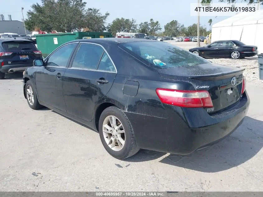 2007 Toyota Camry Le VIN: 4T1BE46K57U619833 Lot: 40695957