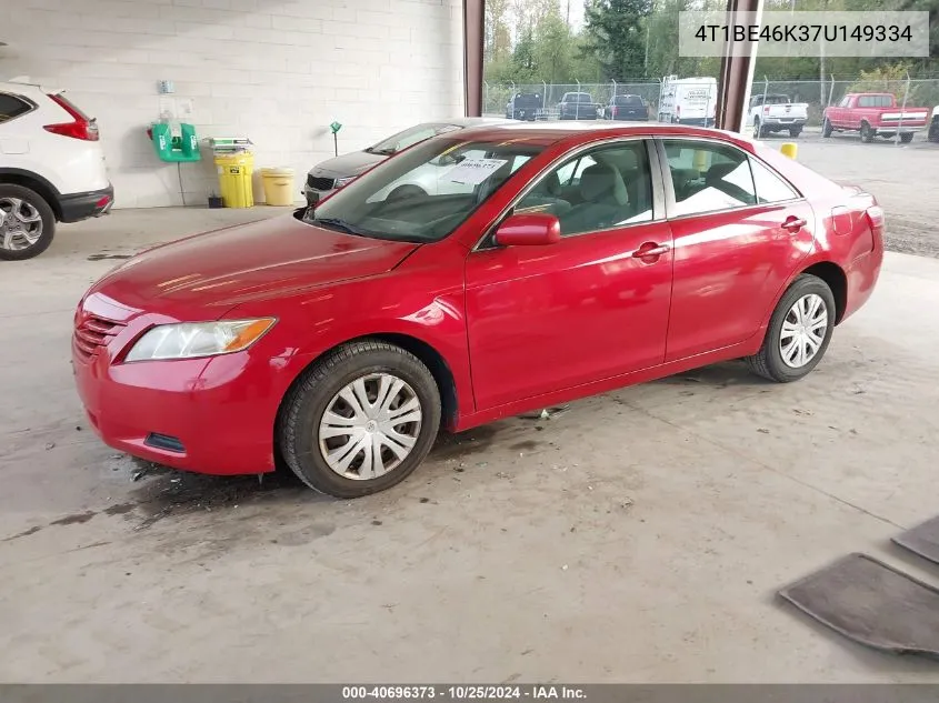 2007 Toyota Camry Le VIN: 4T1BE46K37U149334 Lot: 40696373