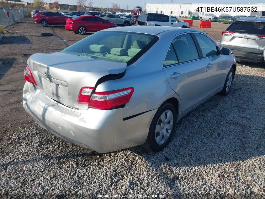 2007 Toyota Camry Ce VIN: 4T1BE46K57U587532 Lot: 40704913