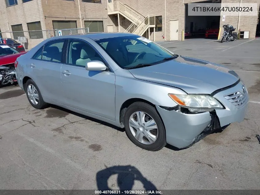 2007 Toyota Camry Le V6 VIN: 4T1BK46K47U050224 Lot: 40706031