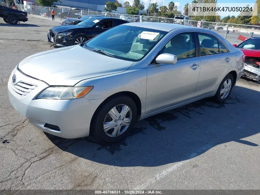 2007 Toyota Camry Le V6 VIN: 4T1BK46K47U050224 Lot: 40706031