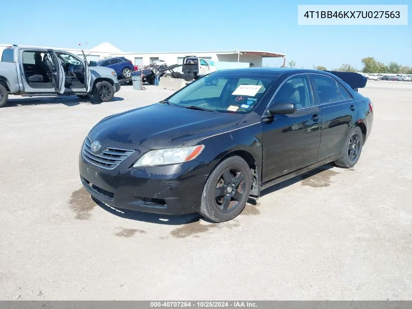 2007 Toyota Camry Hybrid VIN: 4T1BB46KX7U027563 Lot: 40707264