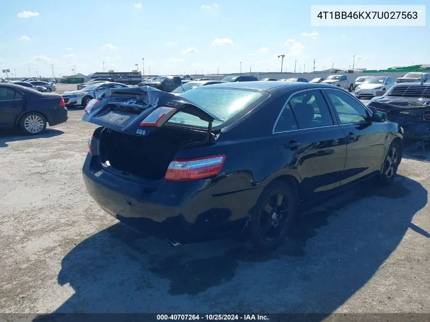 2007 Toyota Camry Hybrid VIN: 4T1BB46KX7U027563 Lot: 40707264