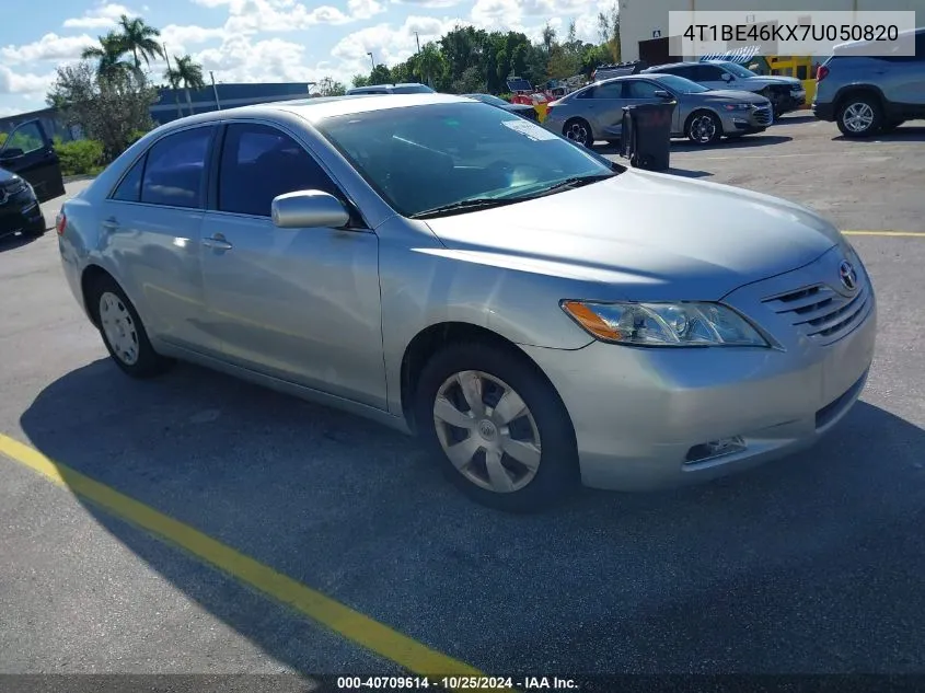 2007 Toyota Camry Le VIN: 4T1BE46KX7U050820 Lot: 40709614