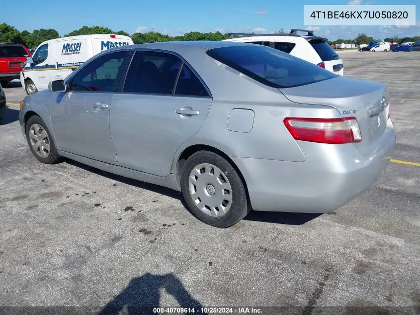 2007 Toyota Camry Le VIN: 4T1BE46KX7U050820 Lot: 40709614