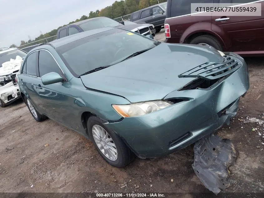 4T1BE46K77U559439 2007 Toyota Camry Le