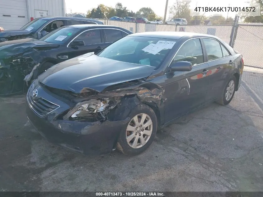 2007 Toyota Camry Xle V6 VIN: 4T1BK46K17U014572 Lot: 40713473