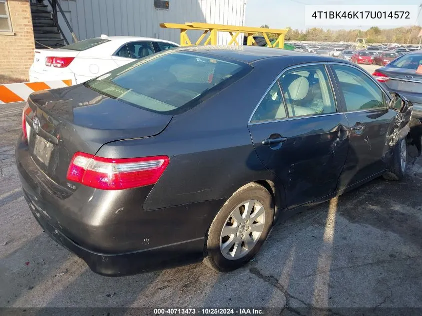 4T1BK46K17U014572 2007 Toyota Camry Xle V6