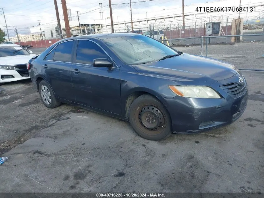 2007 Toyota Camry Le VIN: 4T1BE46K17U684131 Lot: 40716225