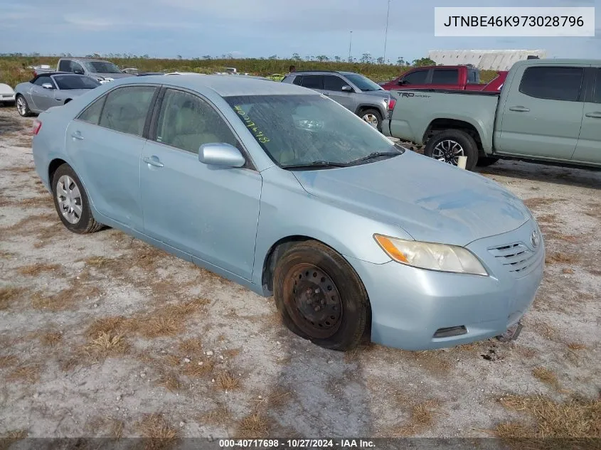 2007 Toyota Camry Le VIN: JTNBE46K973028796 Lot: 40717698