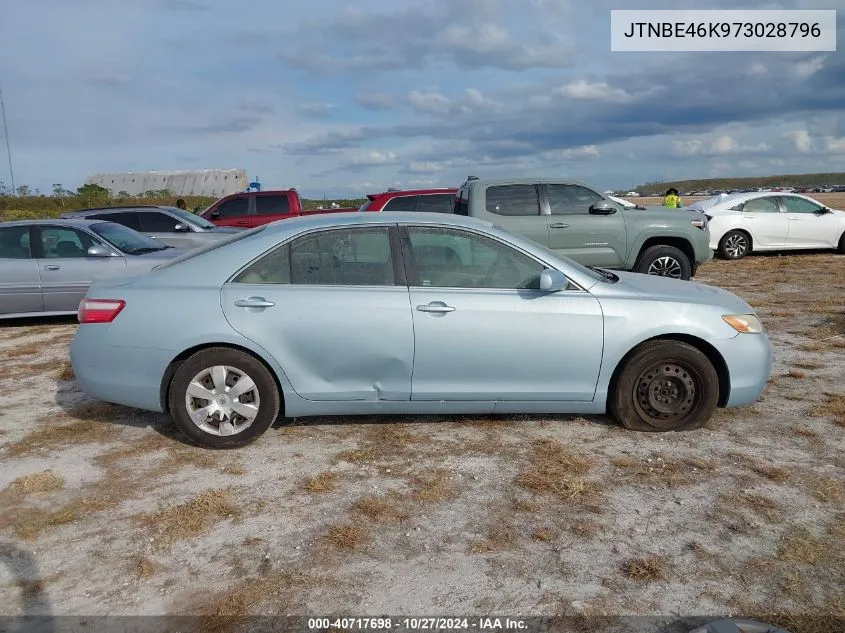 2007 Toyota Camry Le VIN: JTNBE46K973028796 Lot: 40717698