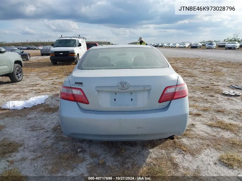 2007 Toyota Camry Le VIN: JTNBE46K973028796 Lot: 40717698