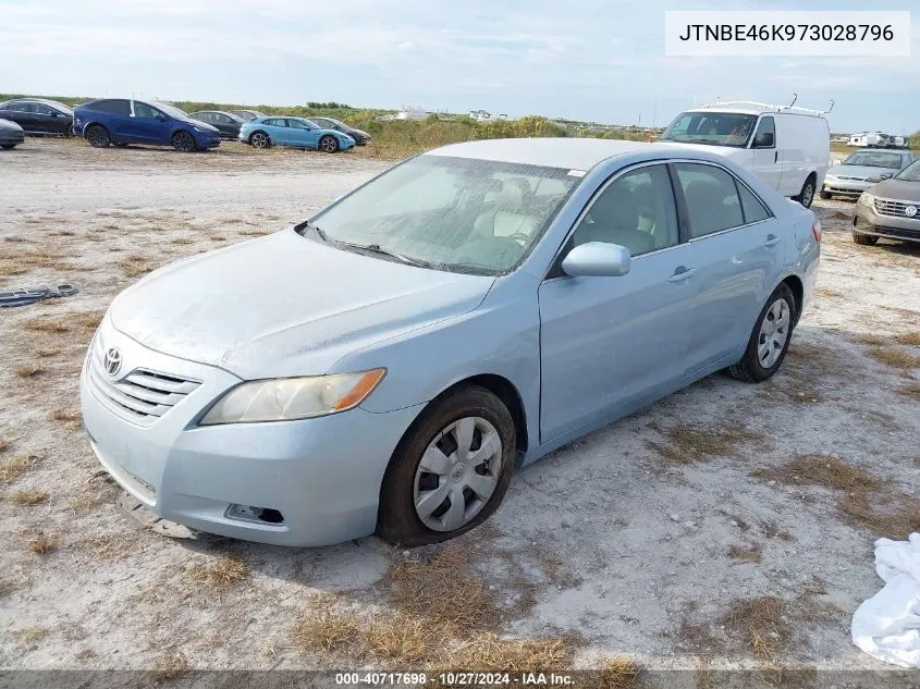 2007 Toyota Camry Le VIN: JTNBE46K973028796 Lot: 40717698