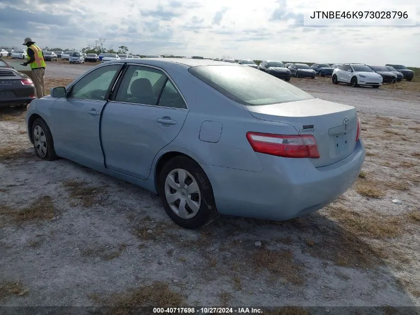 2007 Toyota Camry Le VIN: JTNBE46K973028796 Lot: 40717698