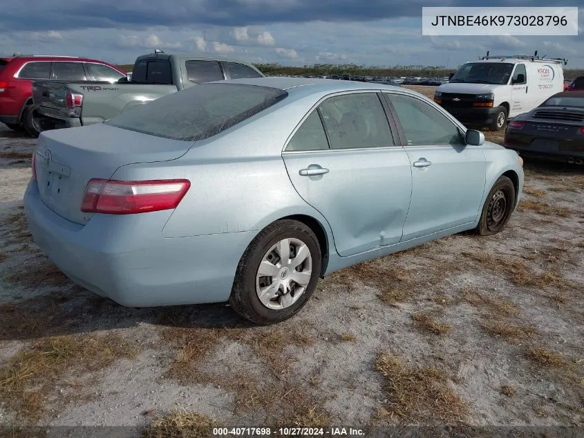 2007 Toyota Camry Le VIN: JTNBE46K973028796 Lot: 40717698