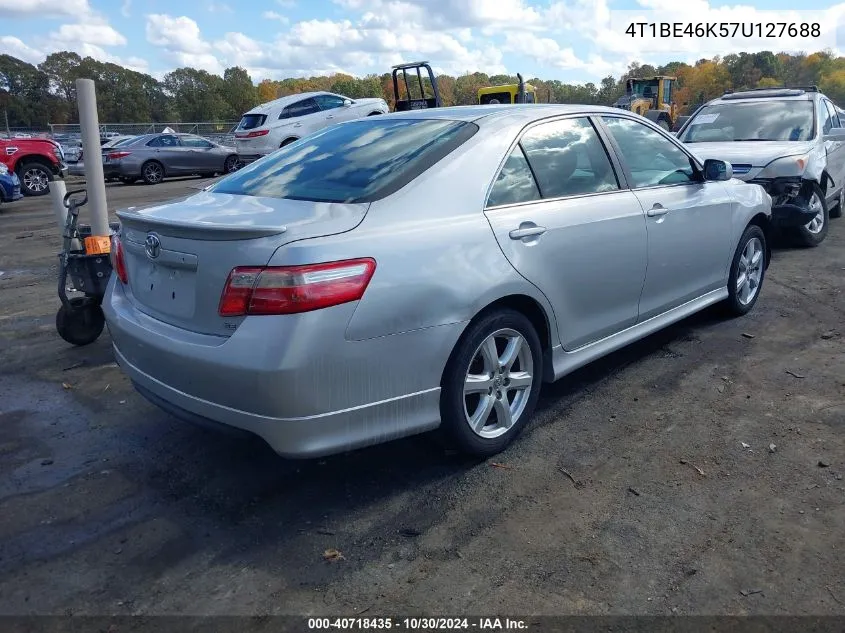 4T1BE46K57U127688 2007 Toyota Camry Se