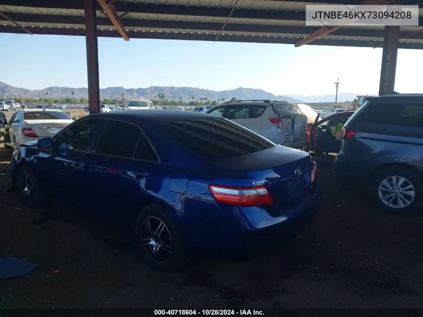 2007 Toyota Camry Ce VIN: JTNBE46KX73094208 Lot: 40718604