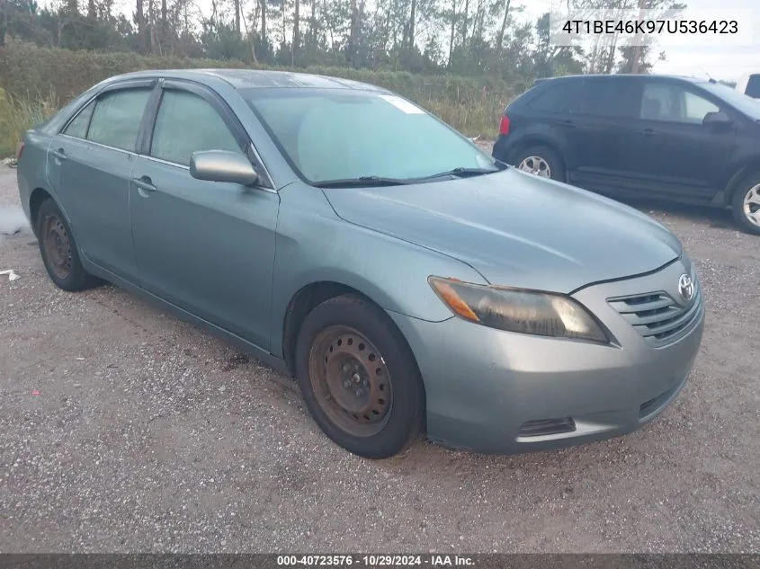 2007 Toyota Camry Le VIN: 4T1BE46K97U536423 Lot: 40723576