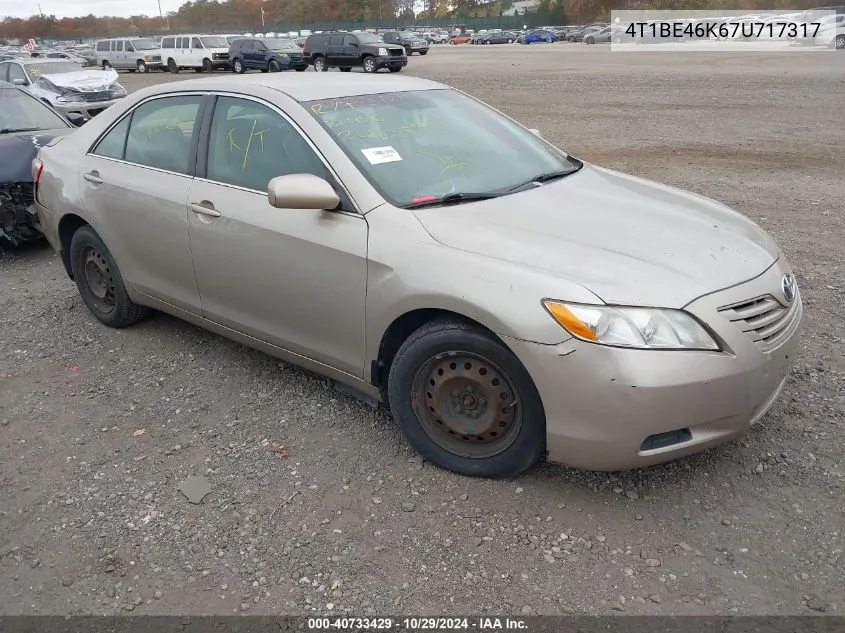 4T1BE46K67U717317 2007 Toyota Camry Ce