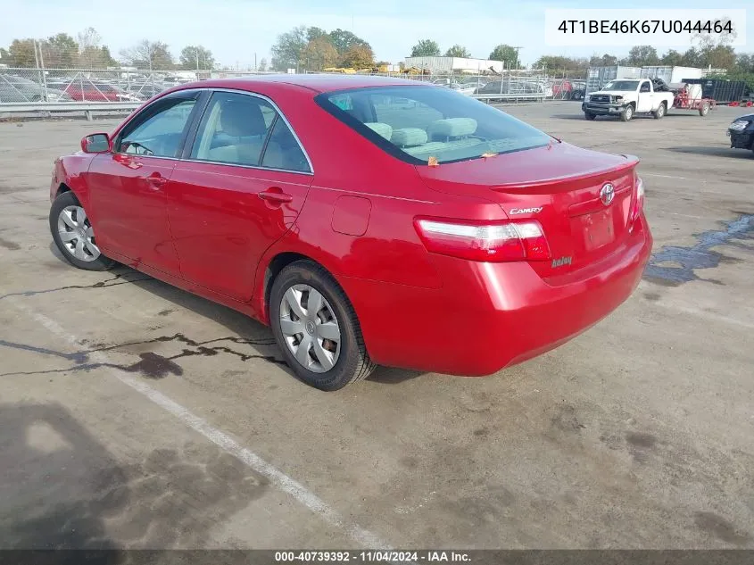 2007 Toyota Camry Le VIN: 4T1BE46K67U044464 Lot: 40739392