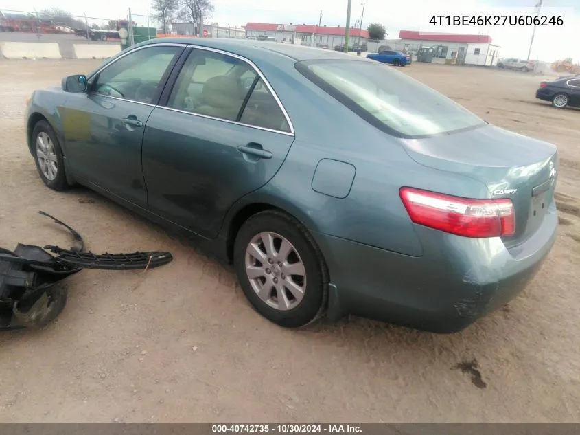 2007 Toyota Camry Xle VIN: 4T1BE46K27U606246 Lot: 40742735