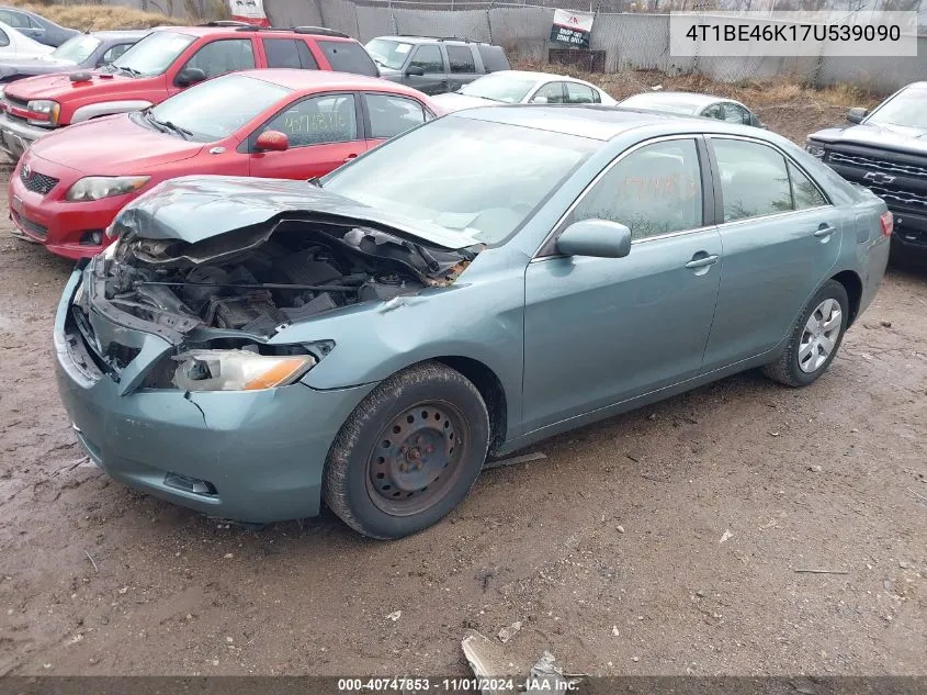 4T1BE46K17U539090 2007 Toyota Camry Le