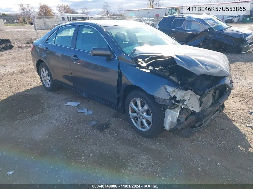 2007 Toyota Camry Le VIN: 4T1BE46K57U553865 Lot: 40749006