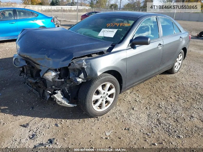 2007 Toyota Camry Le VIN: 4T1BE46K57U553865 Lot: 40749006