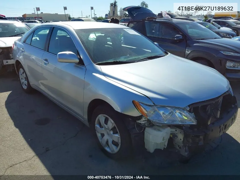 2007 Toyota Camry Le VIN: 4T1BE46K27U189632 Lot: 40753476