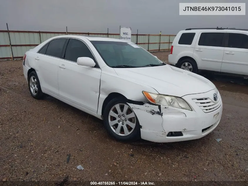 2007 Toyota Camry Ce/Le/Xle/Se VIN: JTNBE46K973041015 Lot: 40755265