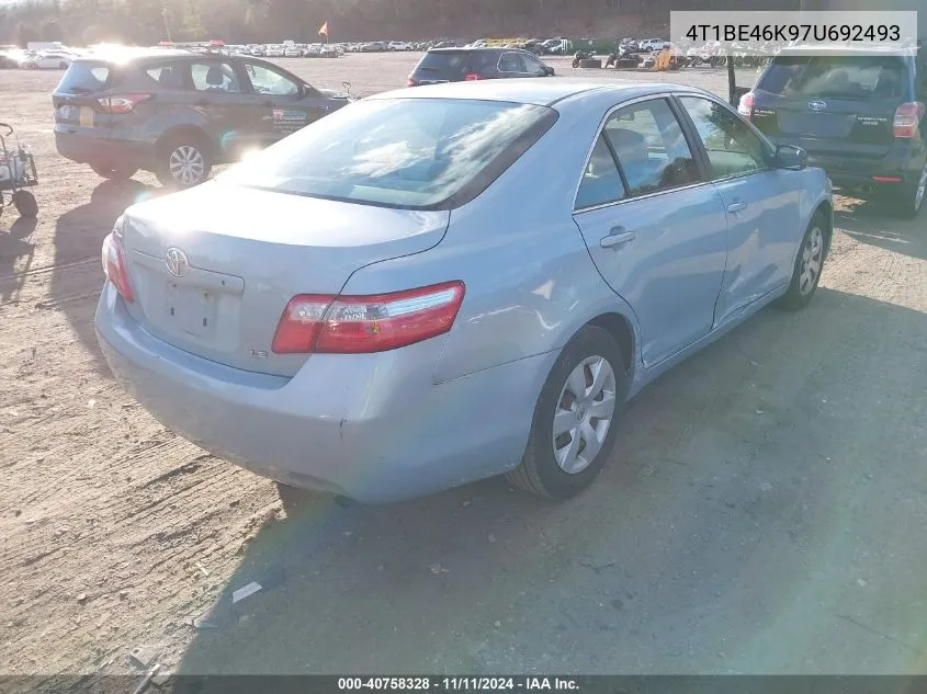 2007 Toyota Camry Le VIN: 4T1BE46K97U692493 Lot: 40758328