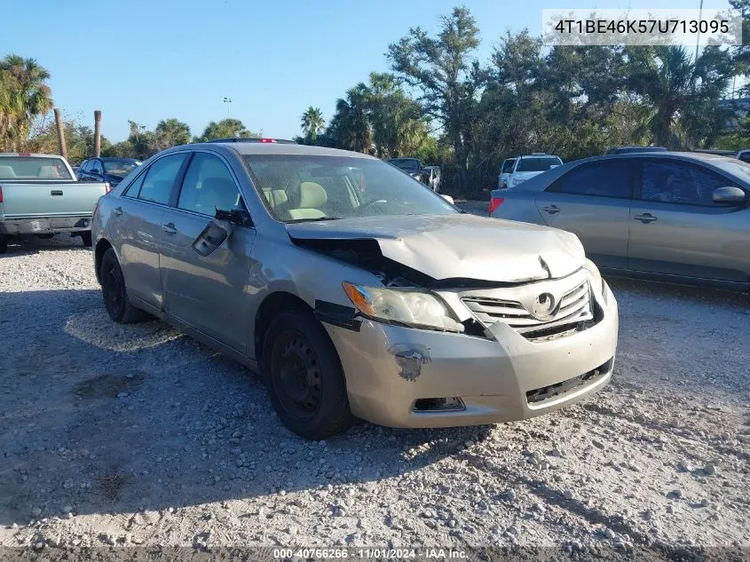 2007 Toyota Camry Le VIN: 4T1BE46K57U713095 Lot: 40766266