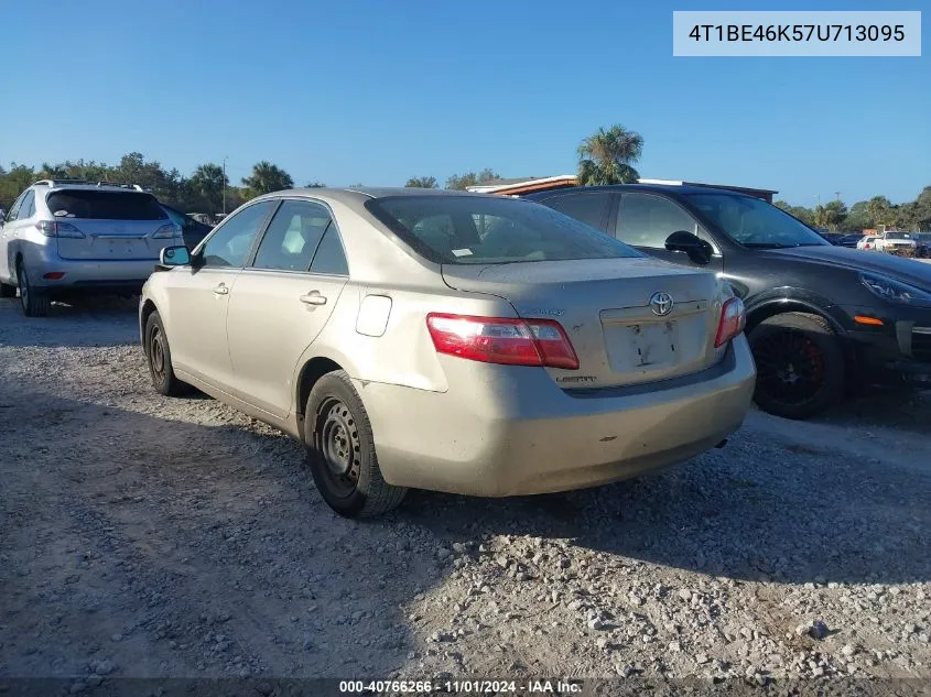 4T1BE46K57U713095 2007 Toyota Camry Le