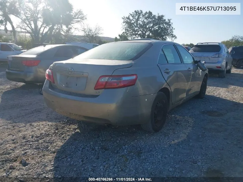 2007 Toyota Camry Le VIN: 4T1BE46K57U713095 Lot: 40766266