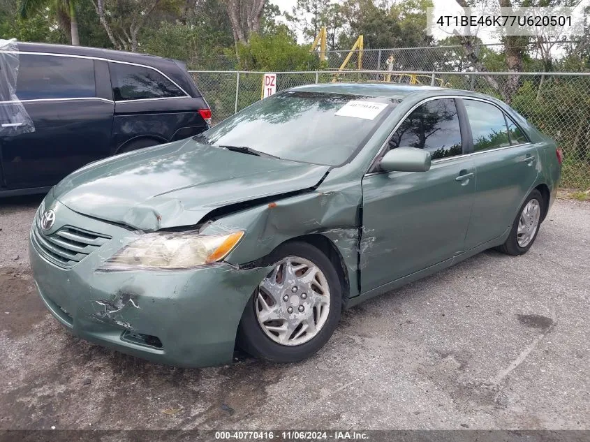 2007 Toyota Camry Le VIN: 4T1BE46K77U620501 Lot: 40770416