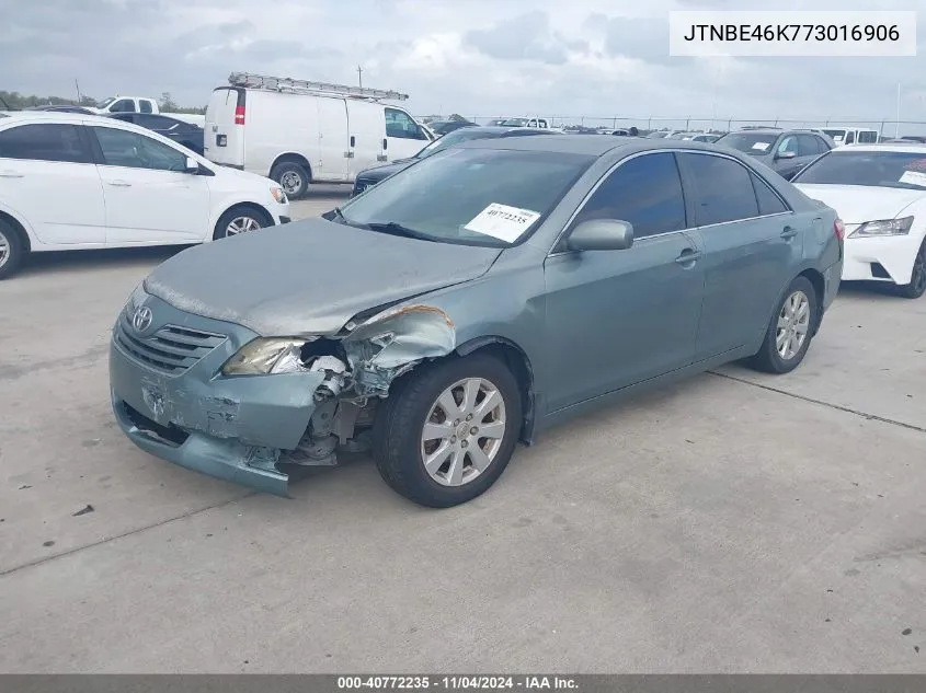 2007 Toyota Camry Xle VIN: JTNBE46K773016906 Lot: 40772235