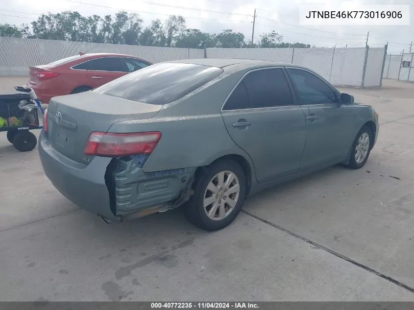 2007 Toyota Camry Xle VIN: JTNBE46K773016906 Lot: 40772235