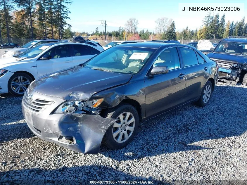 2007 Toyota Camry Xle V6 VIN: JTNBK46K573023006 Lot: 40779366