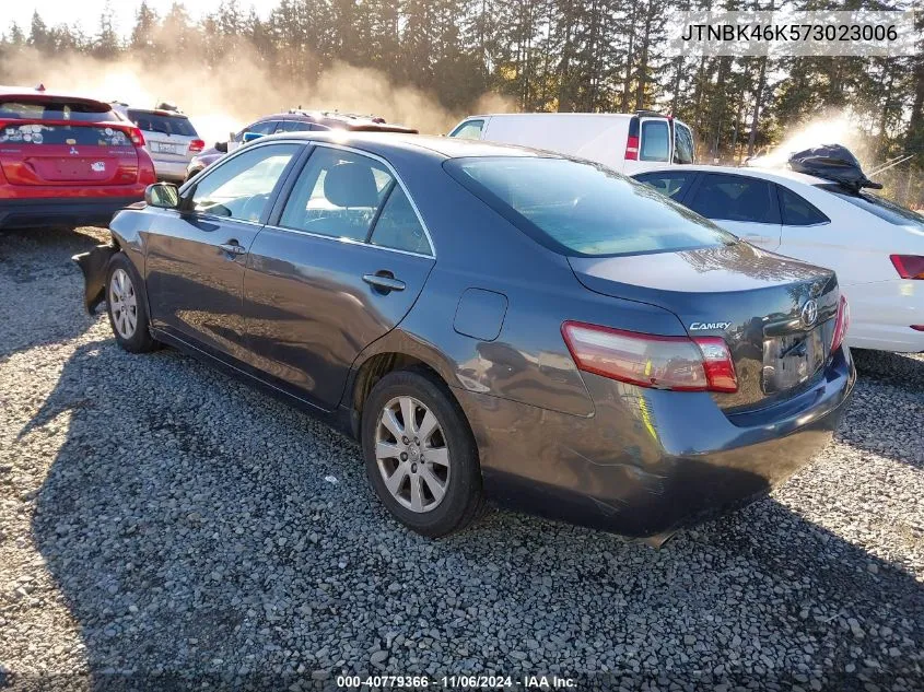 2007 Toyota Camry Xle V6 VIN: JTNBK46K573023006 Lot: 40779366