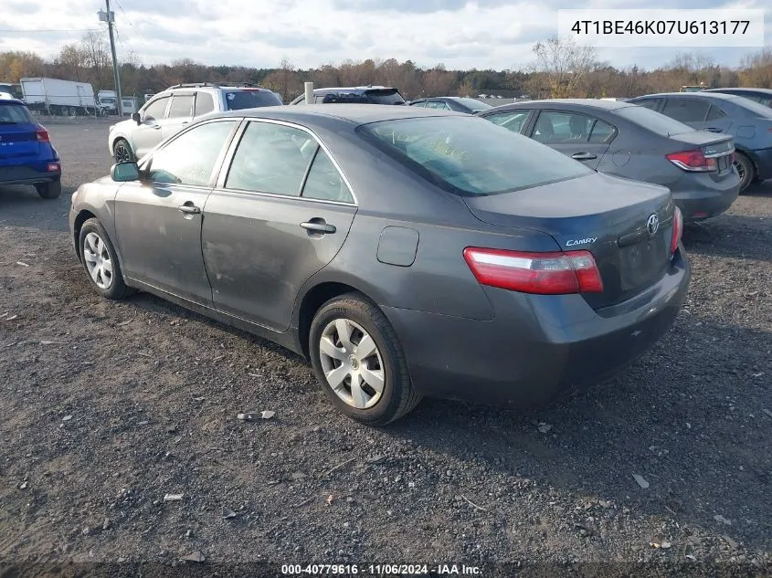 2007 Toyota Camry Le VIN: 4T1BE46K07U613177 Lot: 40779616