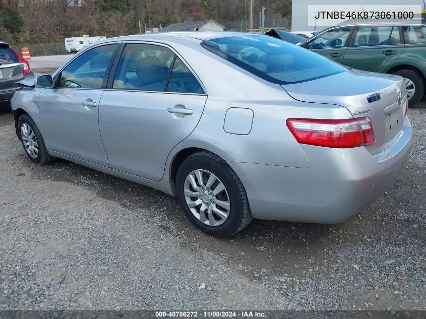 2007 Toyota Camry Le VIN: JTNBE46K873061000 Lot: 40786272