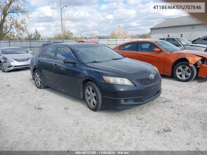 2007 Toyota Camry Se VIN: 4T1BE46K57U707846 Lot: 40787520