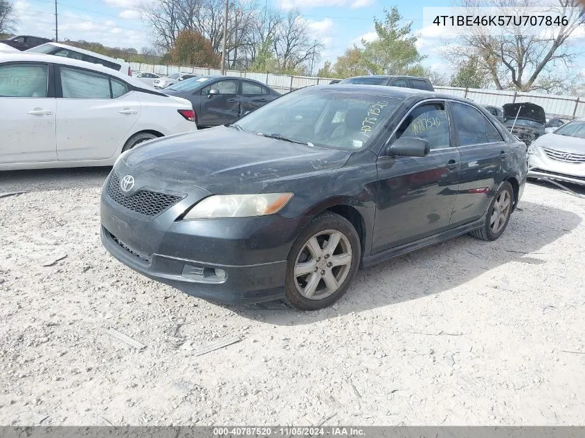 2007 Toyota Camry Se VIN: 4T1BE46K57U707846 Lot: 40787520