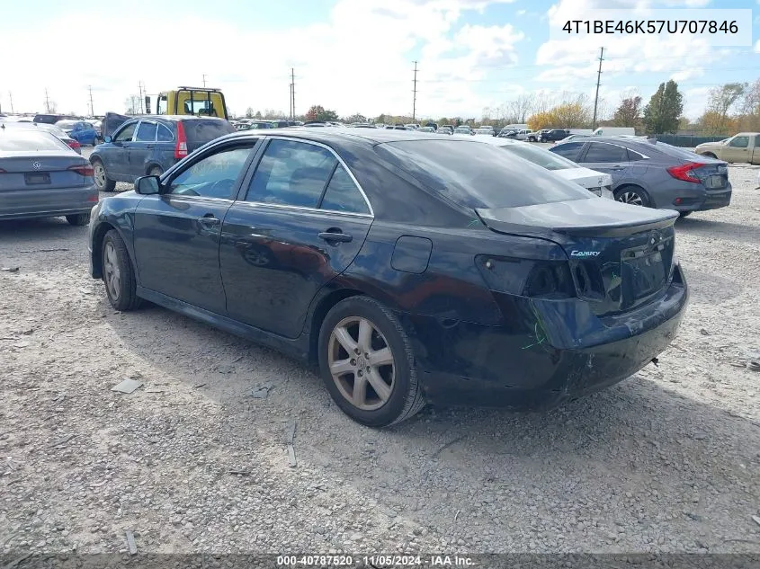 2007 Toyota Camry Se VIN: 4T1BE46K57U707846 Lot: 40787520