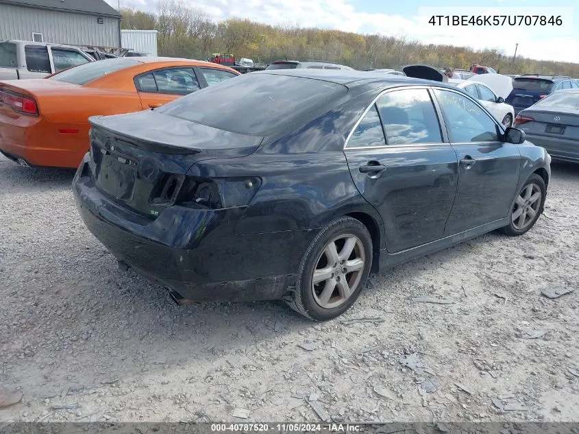 2007 Toyota Camry Se VIN: 4T1BE46K57U707846 Lot: 40787520