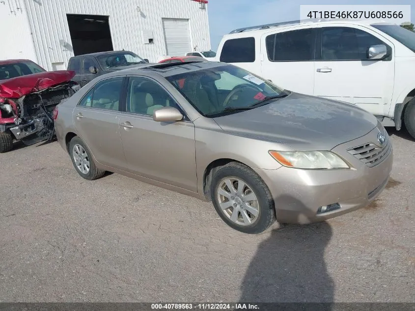 2007 Toyota Camry Xle VIN: 4T1BE46K87U608566 Lot: 40789563