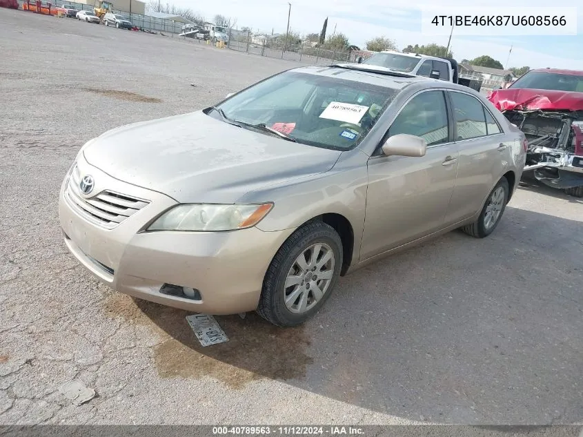 2007 Toyota Camry Xle VIN: 4T1BE46K87U608566 Lot: 40789563